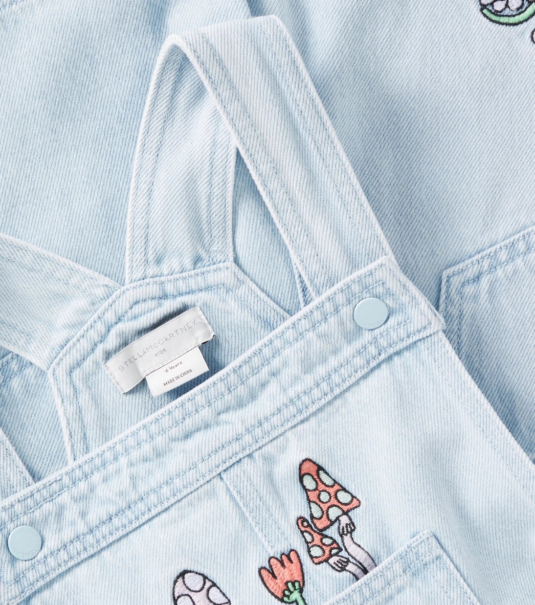 Stella McCartney Kids - Embroidered cotton overalls