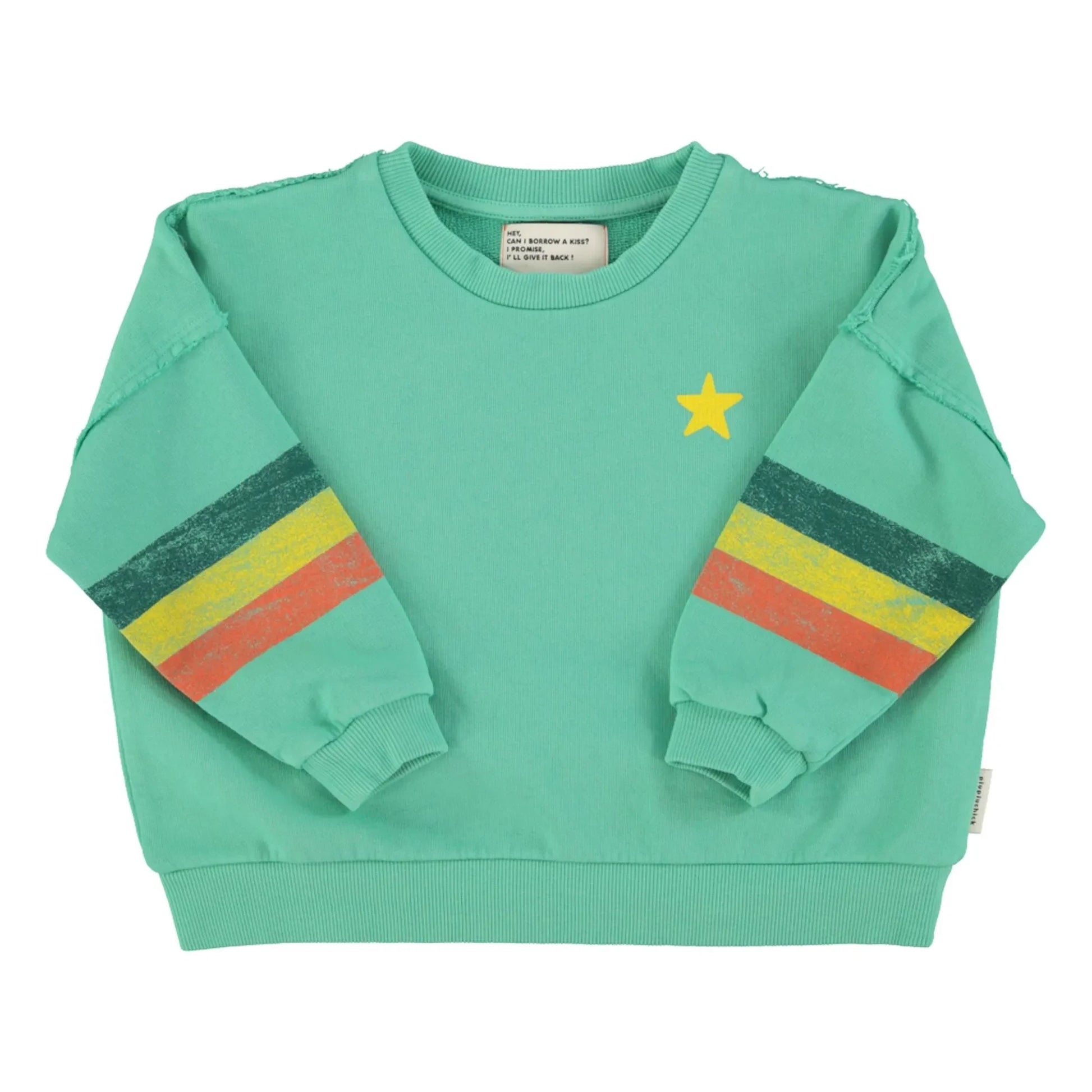 Piupiuchick - Striped Sweat Organic Cotton | Green