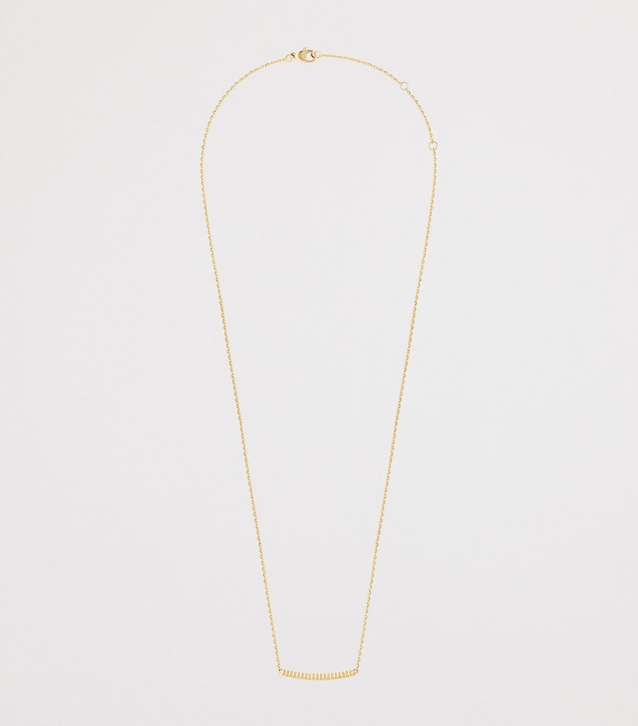 Yellow Gold Quatre Grosgrain Pendant Necklace