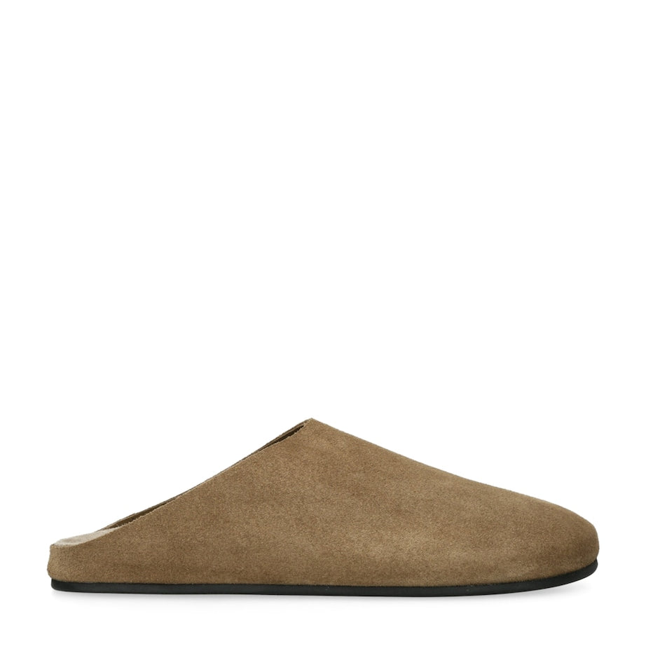 Beige Hudson Suede Mules
