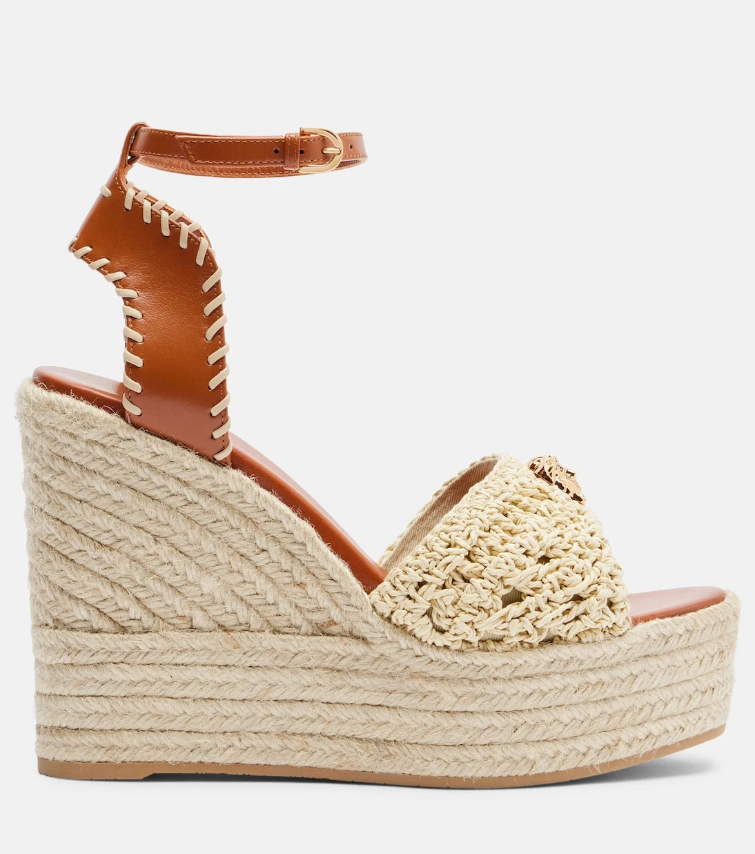 Versace - Medusa espadrille wedge sandals