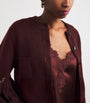 Almada Label Burgundy Wool-Cashmere Zozo Cardigan