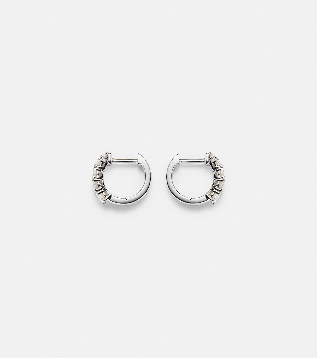 Anita Ko - Huggie 18kt gold earrings with diamonds