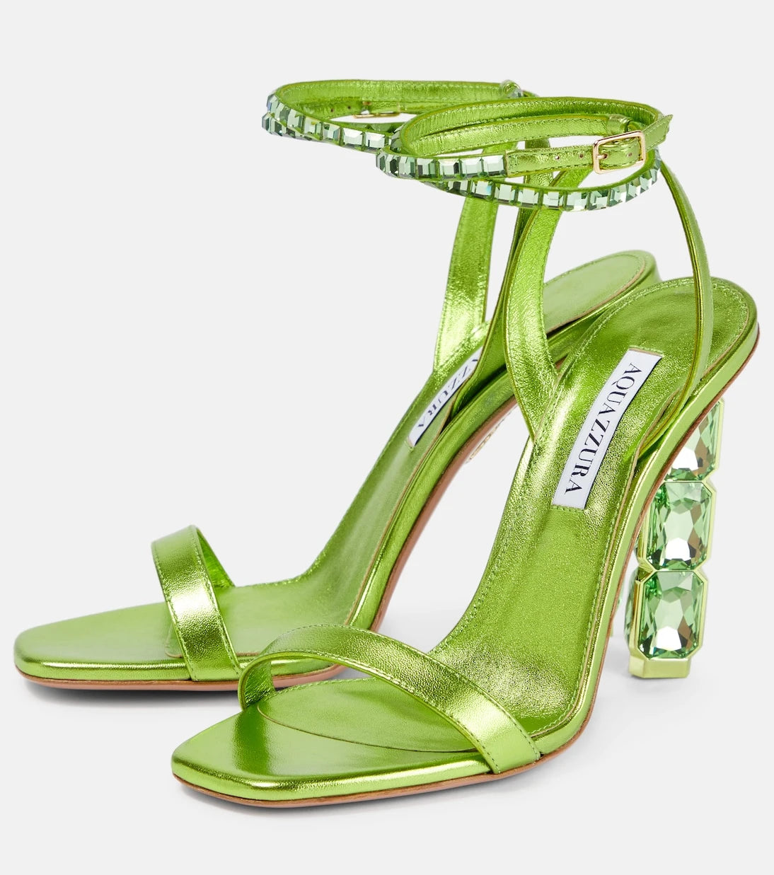 Aquazzura - Aura 105 embellished leather sandals