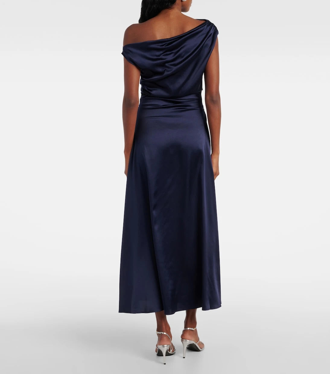 Staud - Elyse pleated silk-blend maxi dress