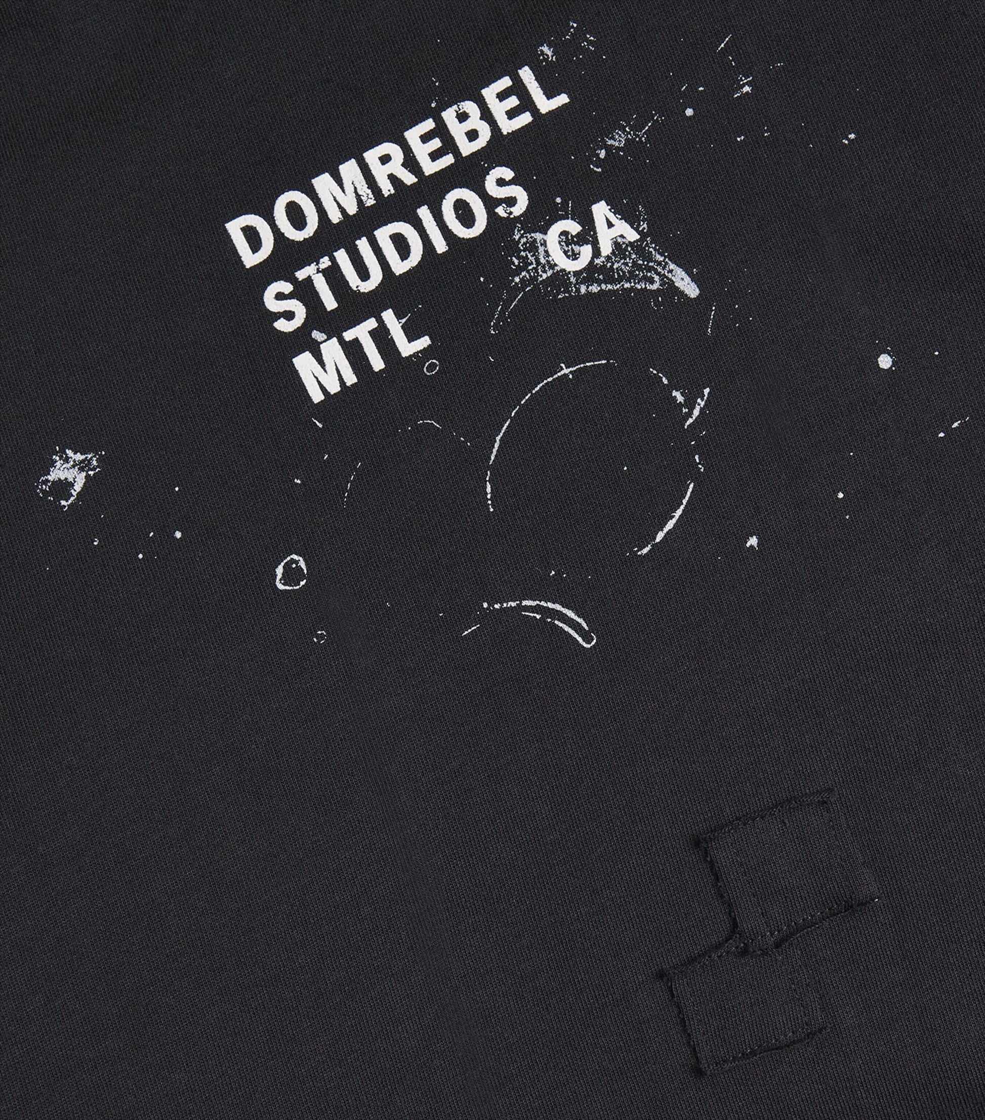 Cotton Paint-Splatter Staff T-Shirt