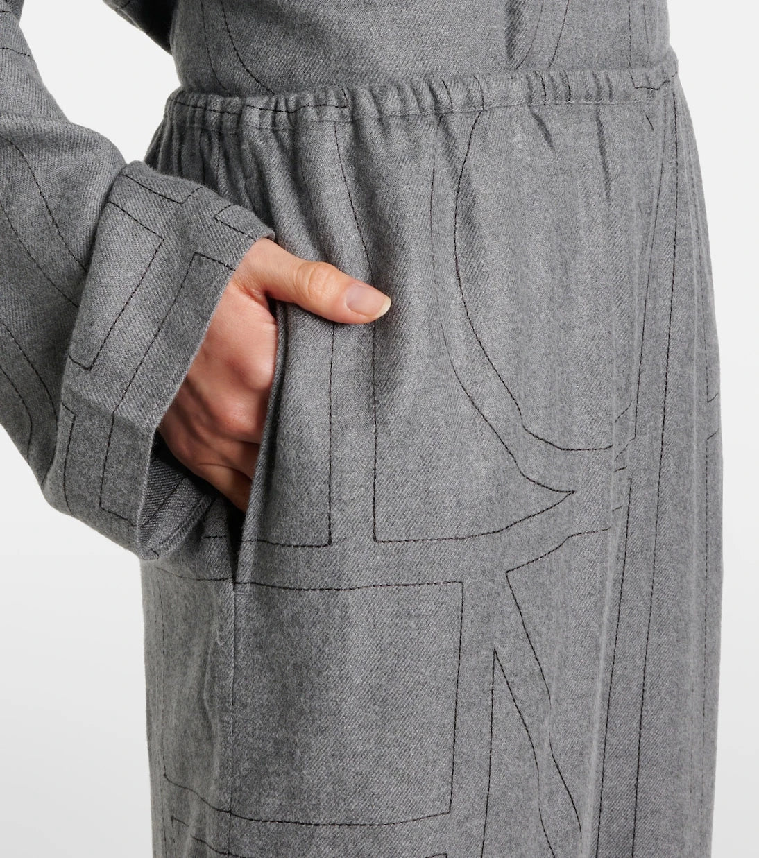 Toteme - Monogram flannel pajama pants