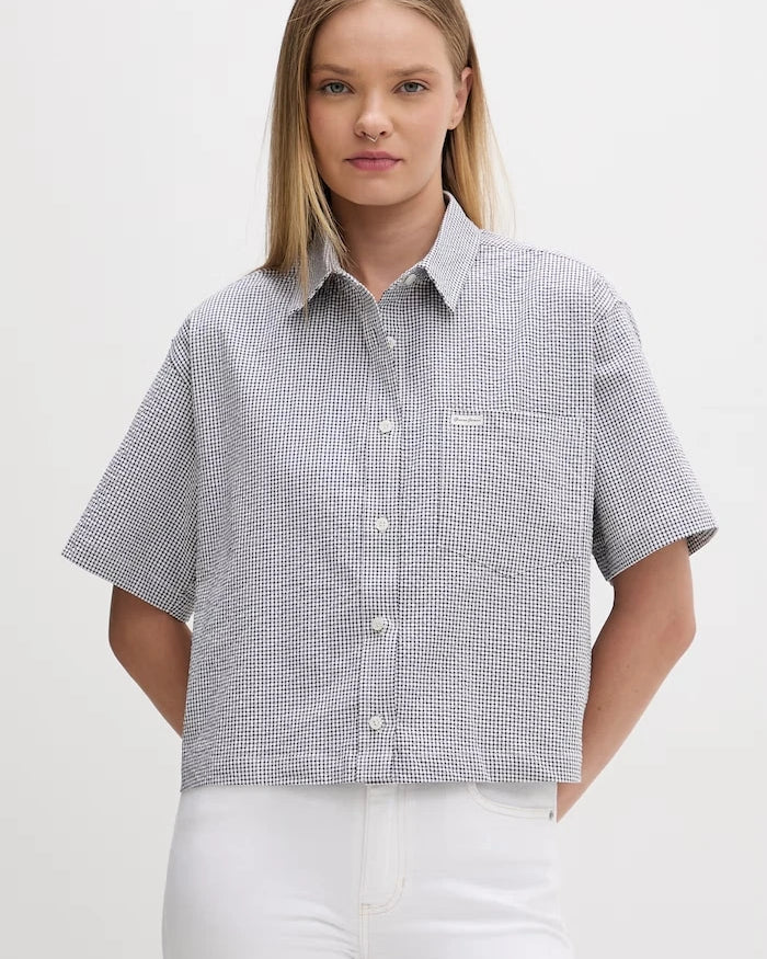 Guess Jeans риза дамска от памук с еластан