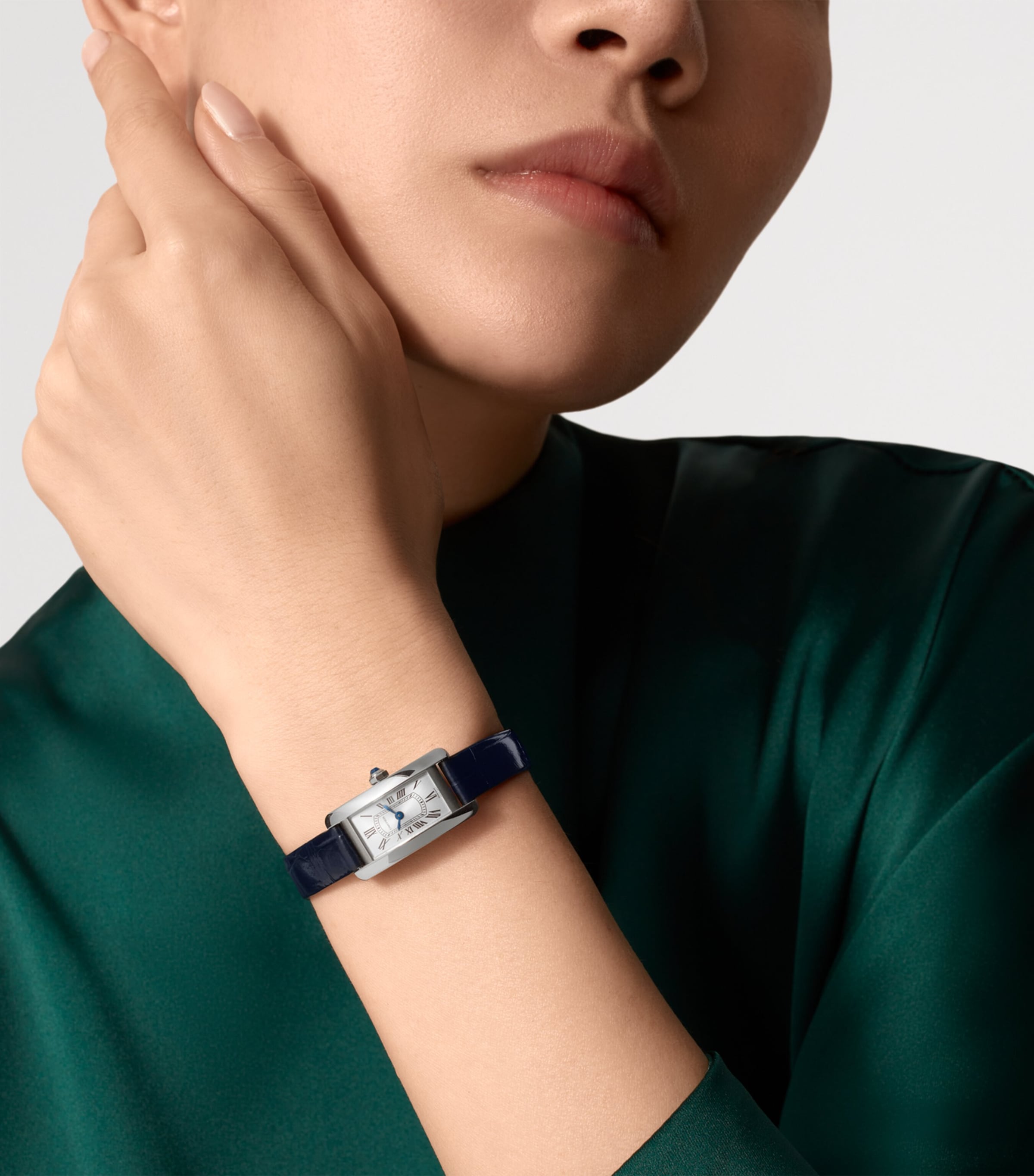 Cartier Mini Stainless Steel Tank Américaine Watch 15.2mm