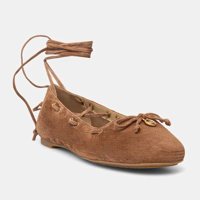 Велурени балеринки MICHAEL Michael Kors Shae Flex Ballet