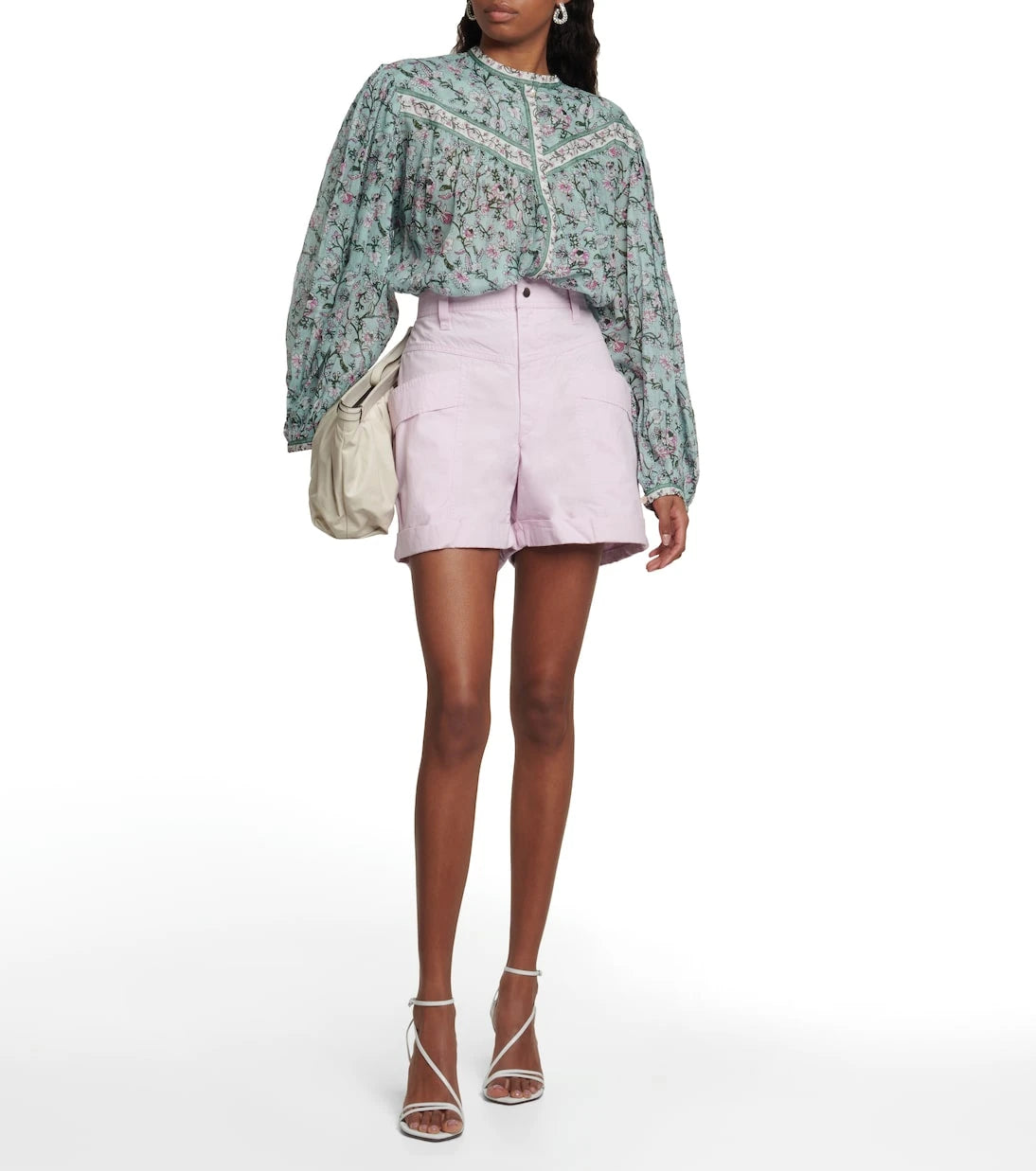 Marant Etoile - Rachel high-rise cotton shorts