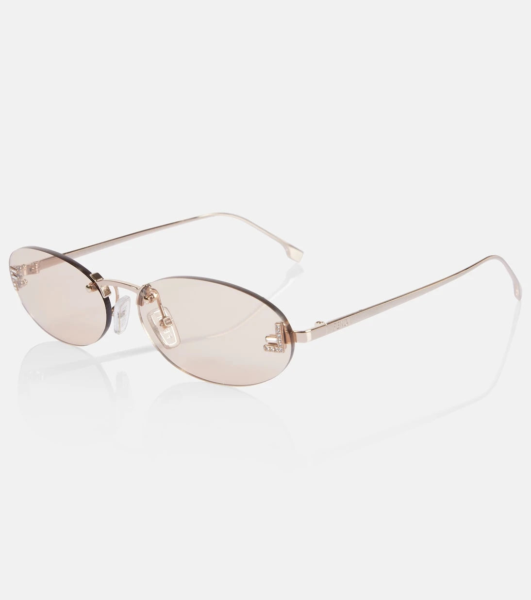 Fendi - نظارة شمسية Fendi First Crystal بيضاوية