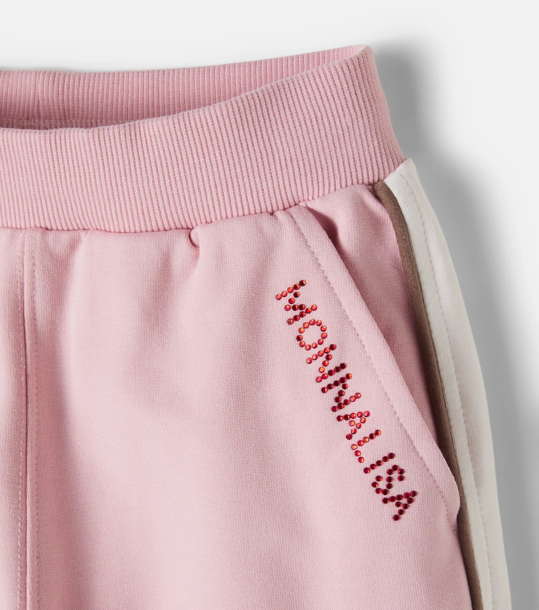 Monnalisa - Embellished cotton-blend sweatpants
