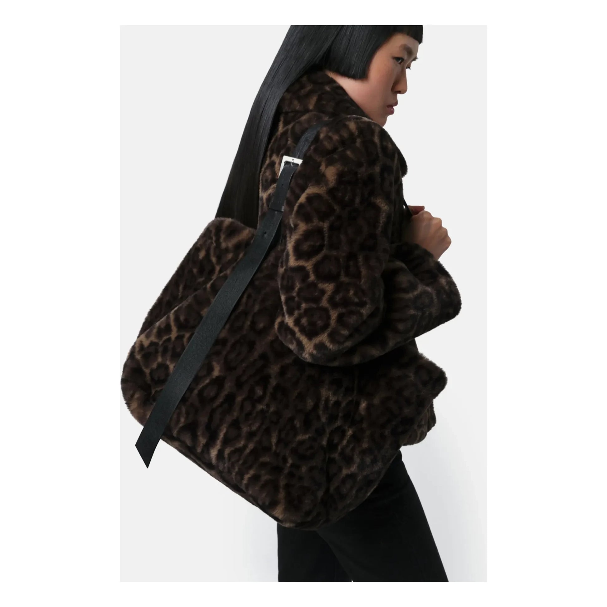 Apparis - Esti Leopard Bag Recycled Fiber | Brown