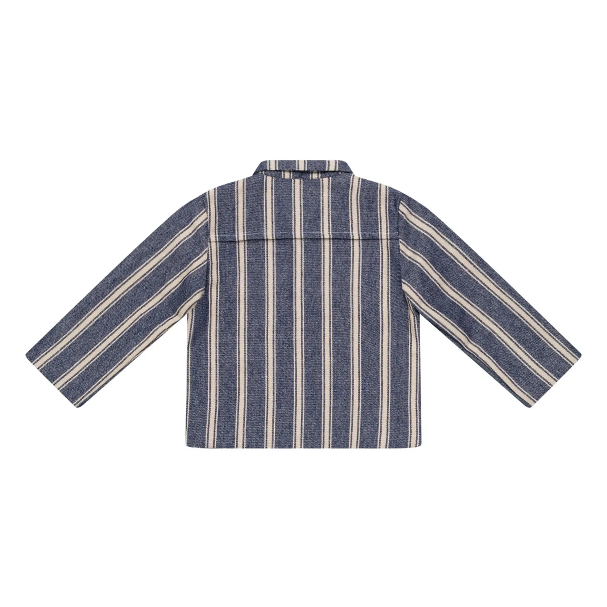 Donsje - Henrik Stripe Overshirt Jacket | Blue
