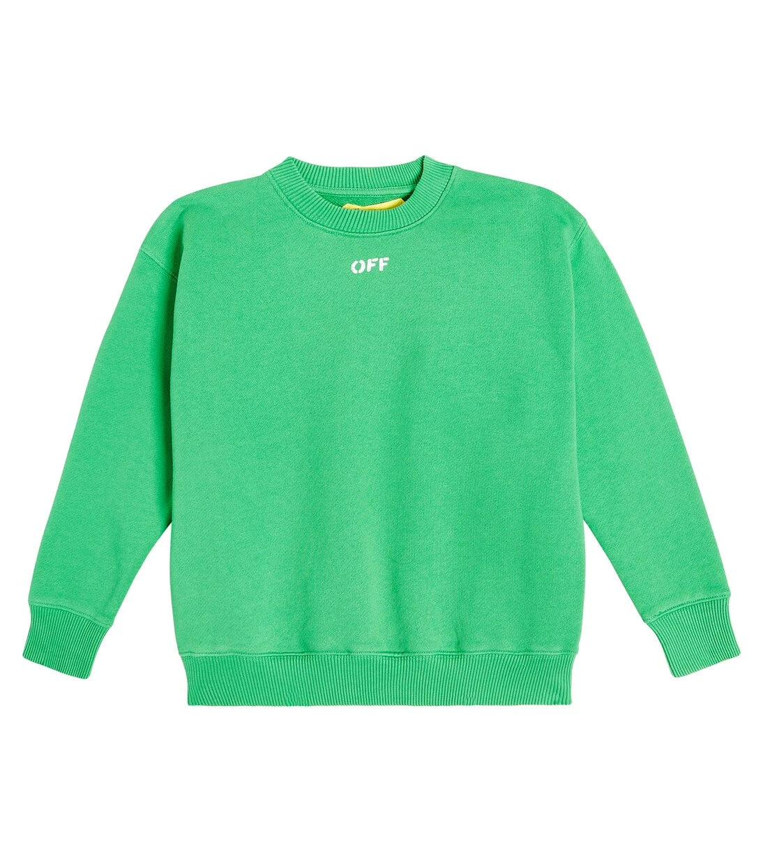 Off-White Kids - سويت شيرت قطني بطبعة الشعار