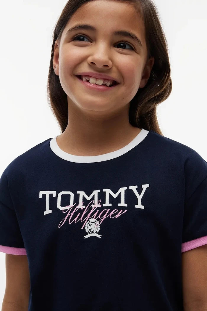 Çocuklar için pamuklu Tommy Hilfiger tişört