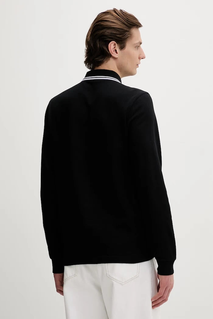 Памучна блуза с дълги ръкави Fred Perry