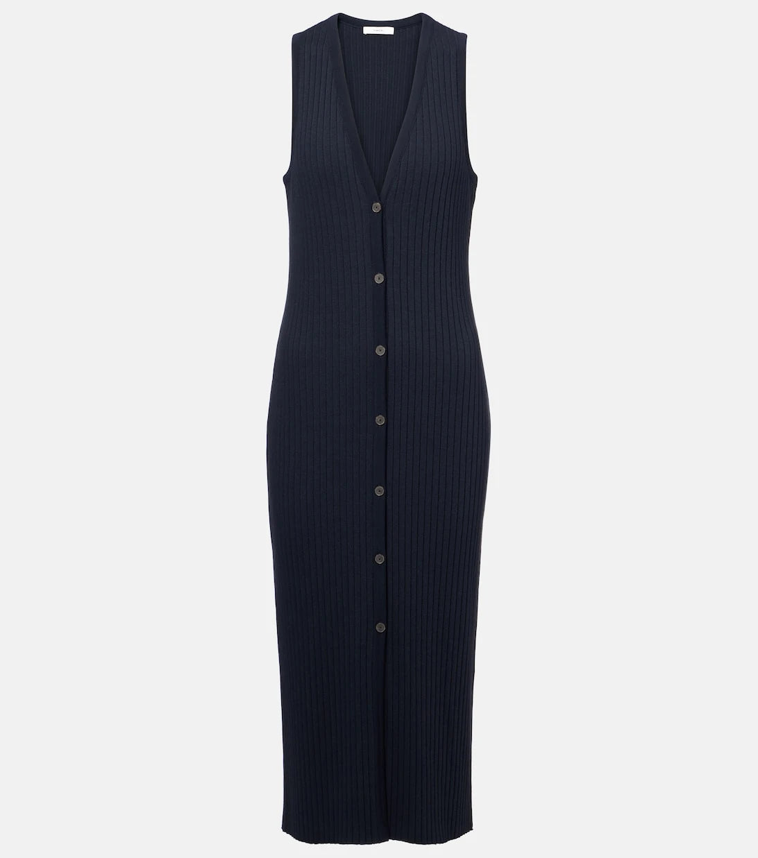 Vince - Ribbed-knit midi dress