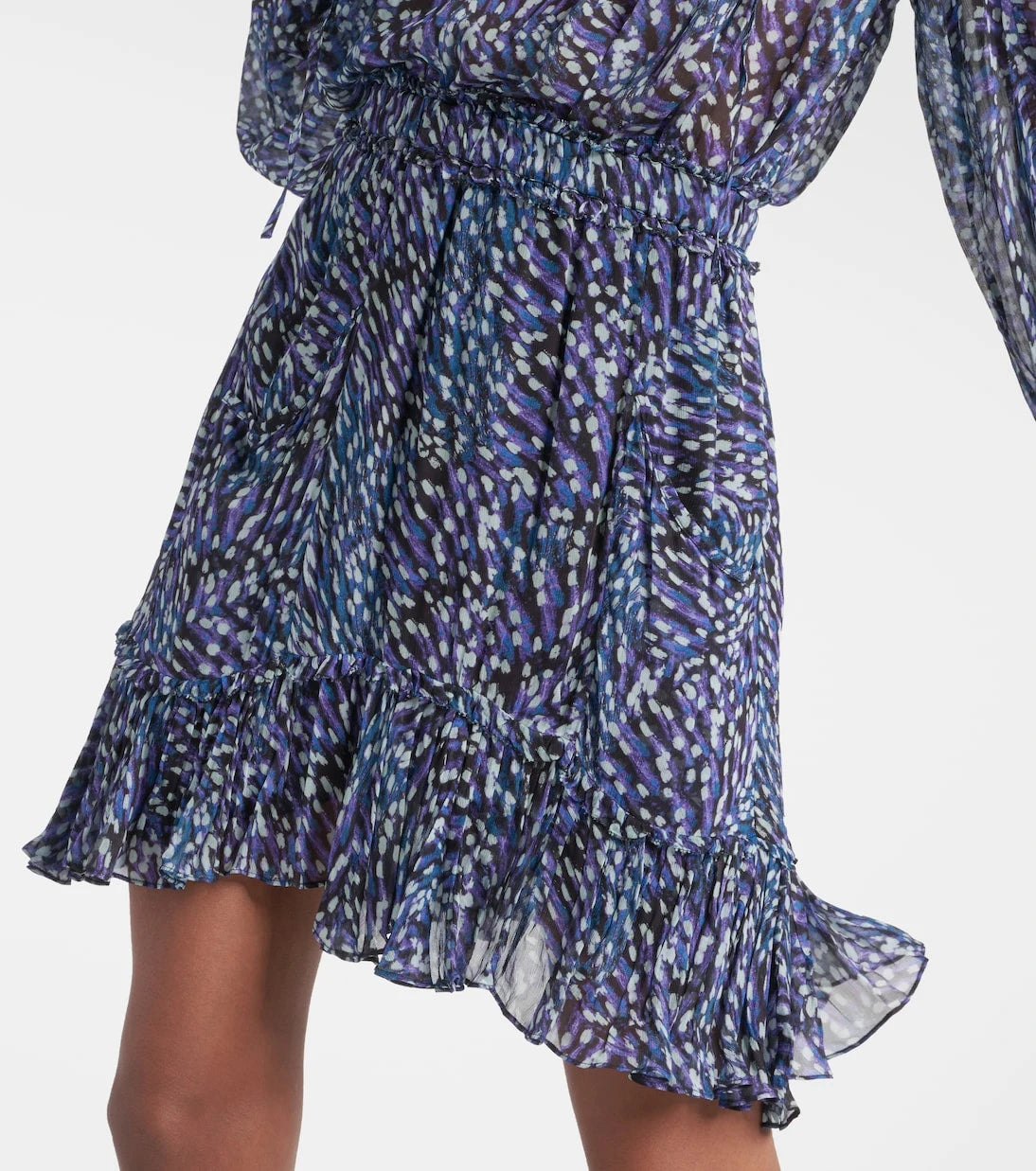Marant Etoile - Viera asymmetric printed mini skirt