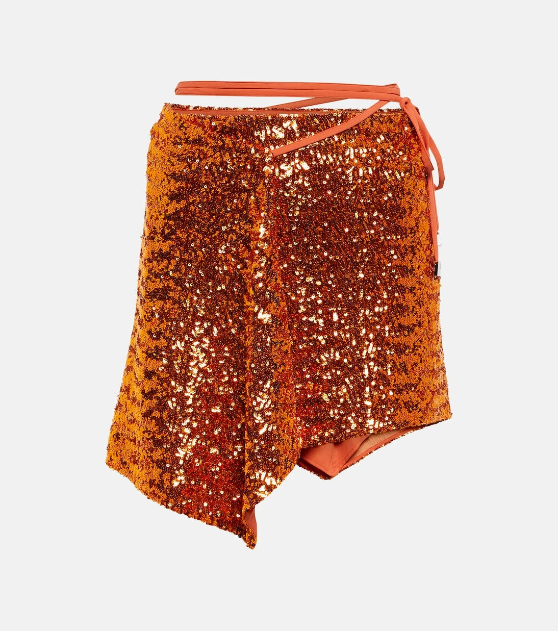 The Attico - Wrap-around waist miniskirt