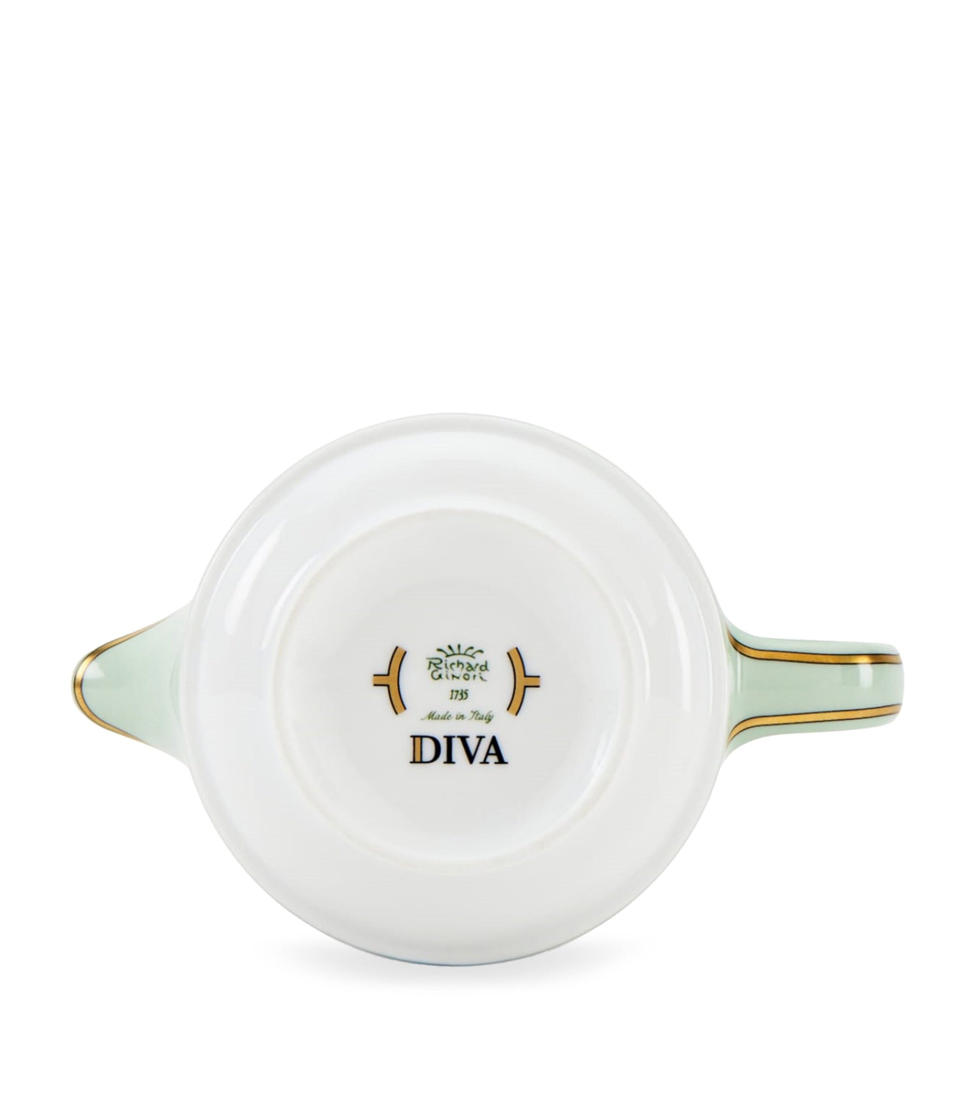 GINORI 1735 Porcelain Colonna Diva Verde Milk Jug