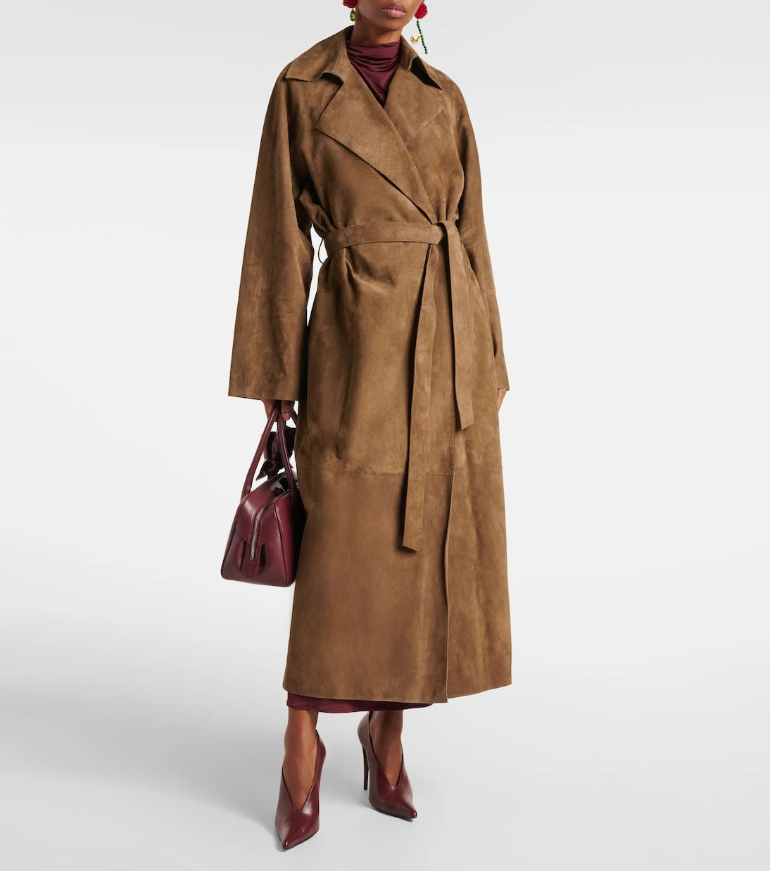 Magda Butrym - Suede wrap coat