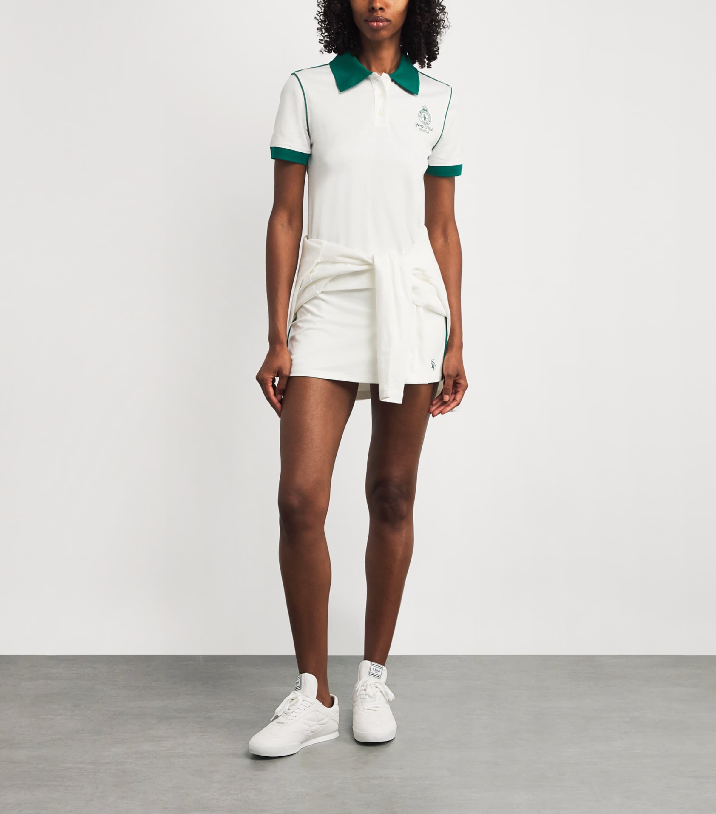 White SRC Mini Tennis Skirt