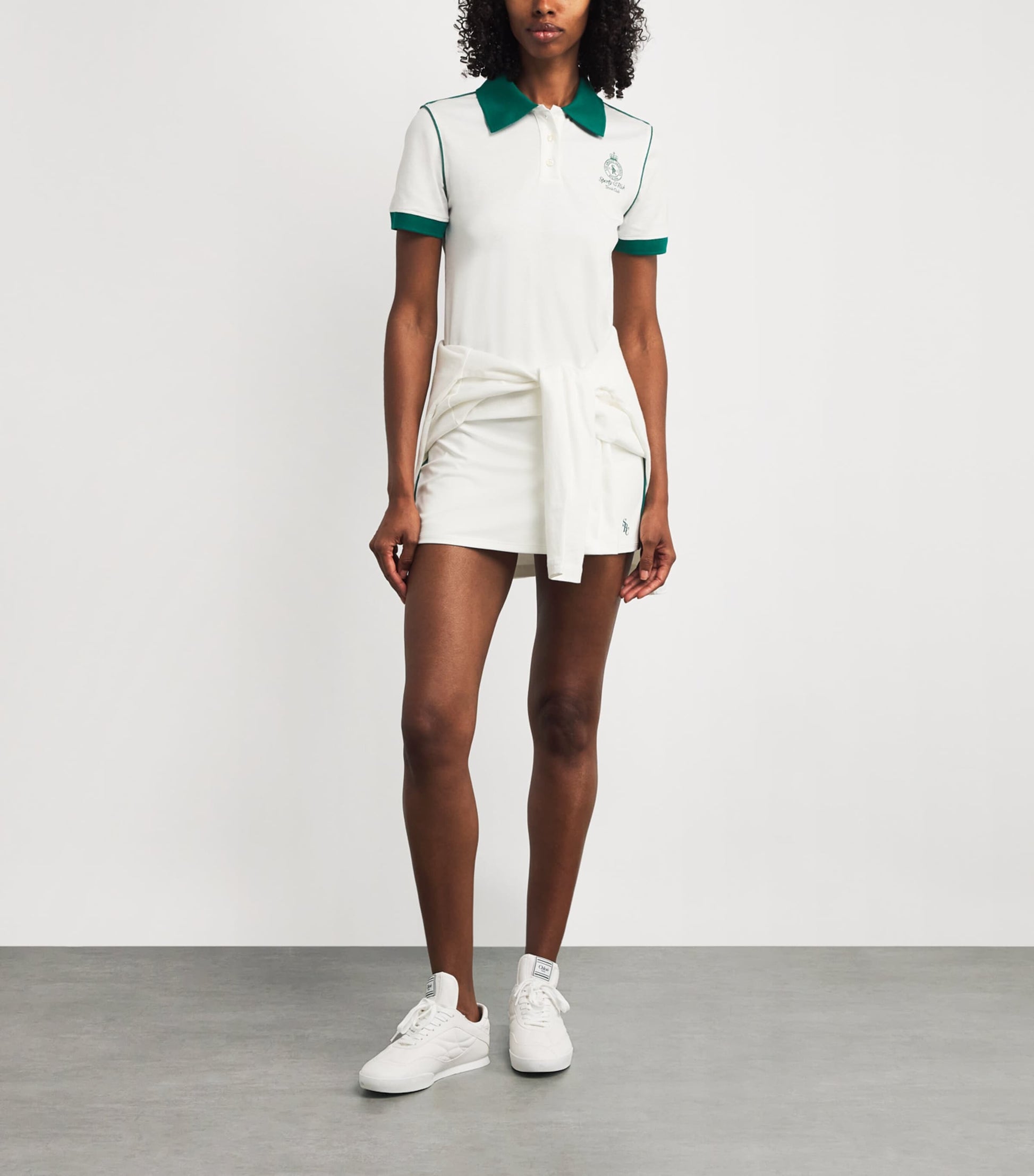 White SRC Mini Tennis Skirt