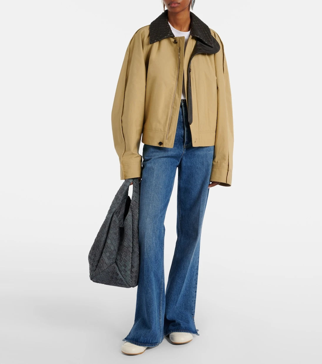 Bottega Veneta - حذاء رياضي Orbit Flash الجلدي