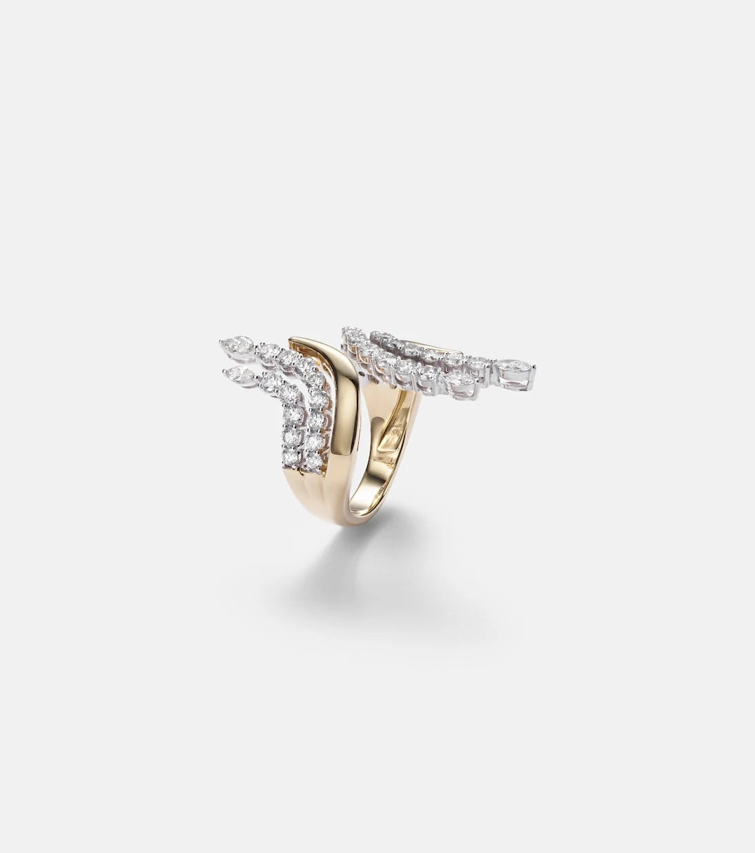 Yeprem - Golden Strada 18kt gold ring with diamonds