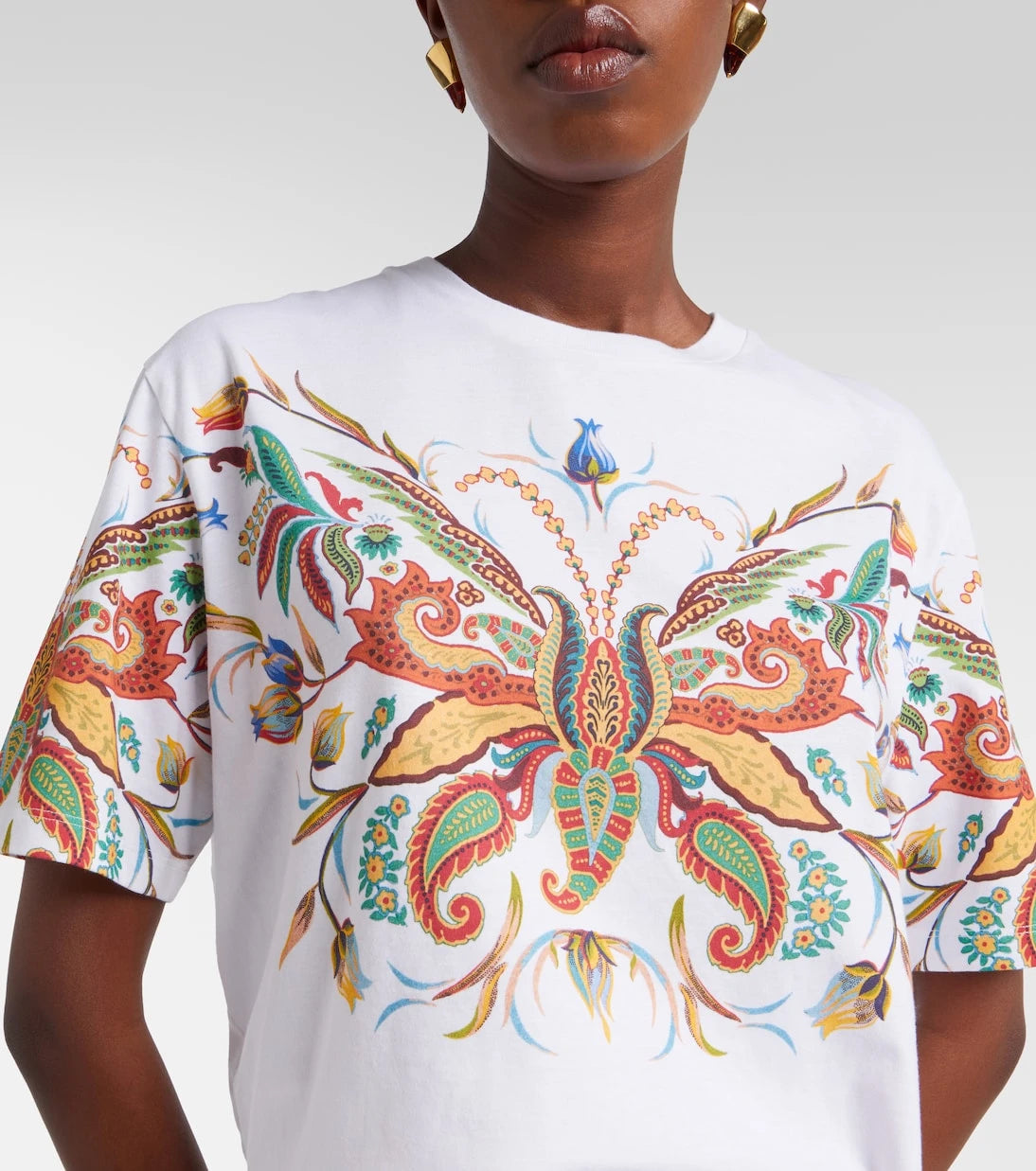 Etro - Printed cotton jersey T-shirt