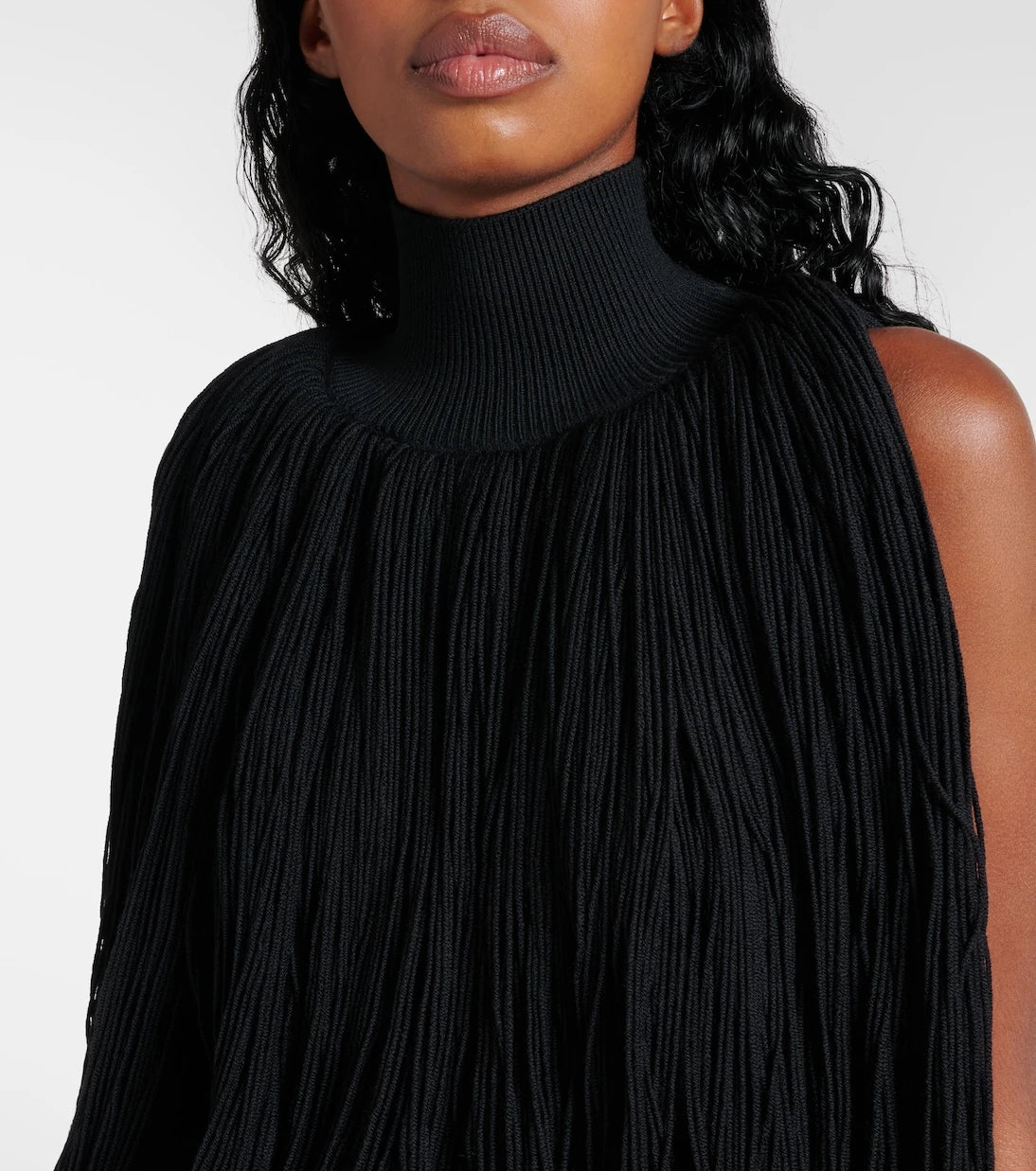 Alaïa - Fringed wool sweater