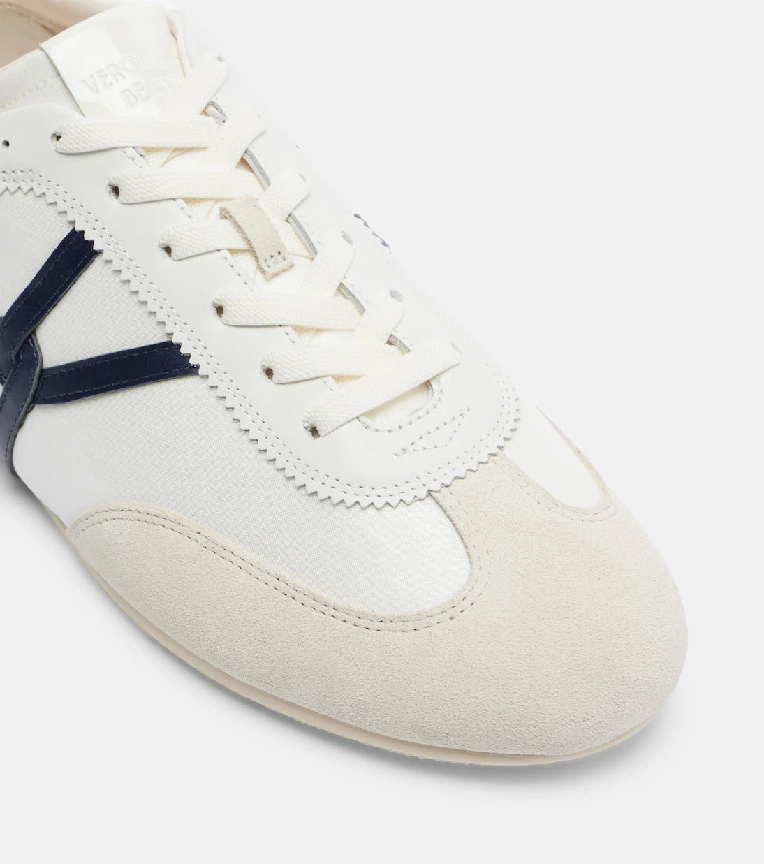 Veronica Beard - Leather-trimmed canvas sneakers