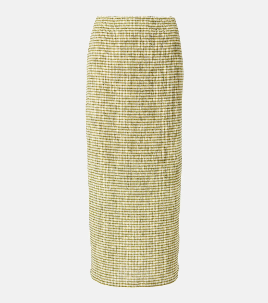 Vince - Gingham midi skirt
