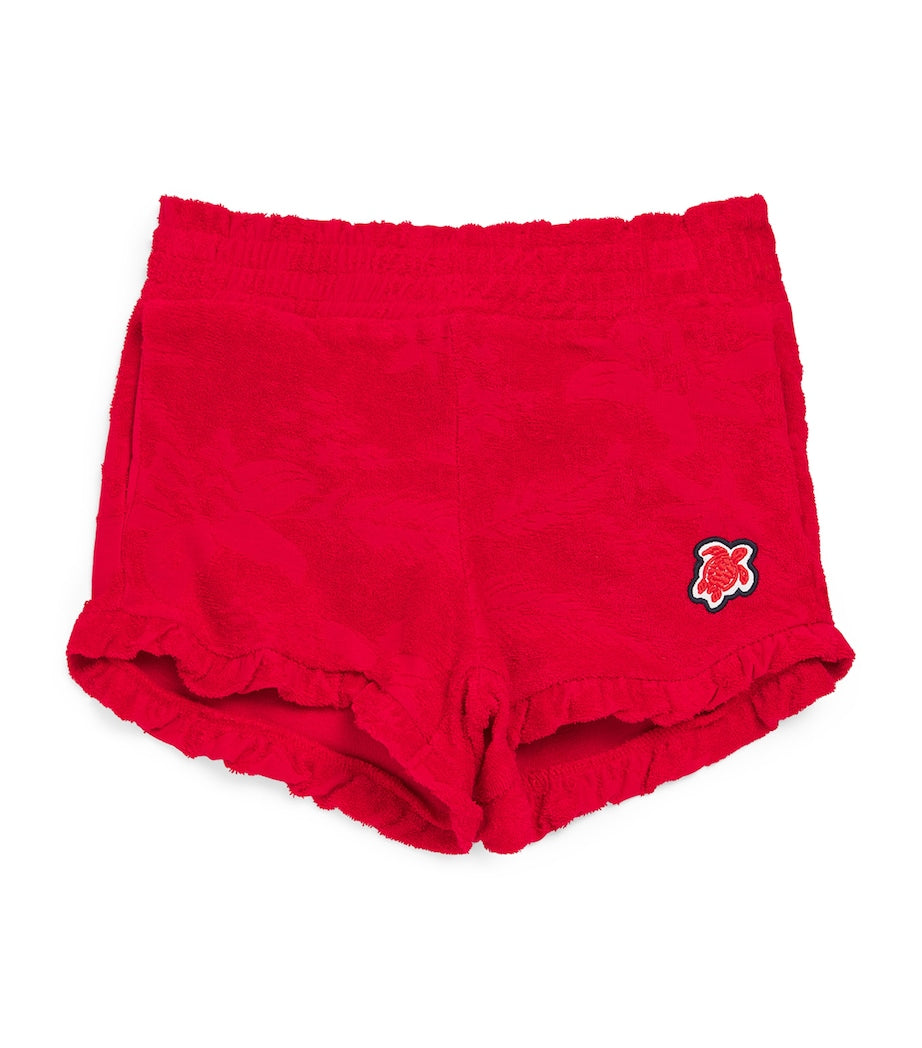 Vilebrequin Kids Towelling Frill-Trim Shorts (2-14 Years)