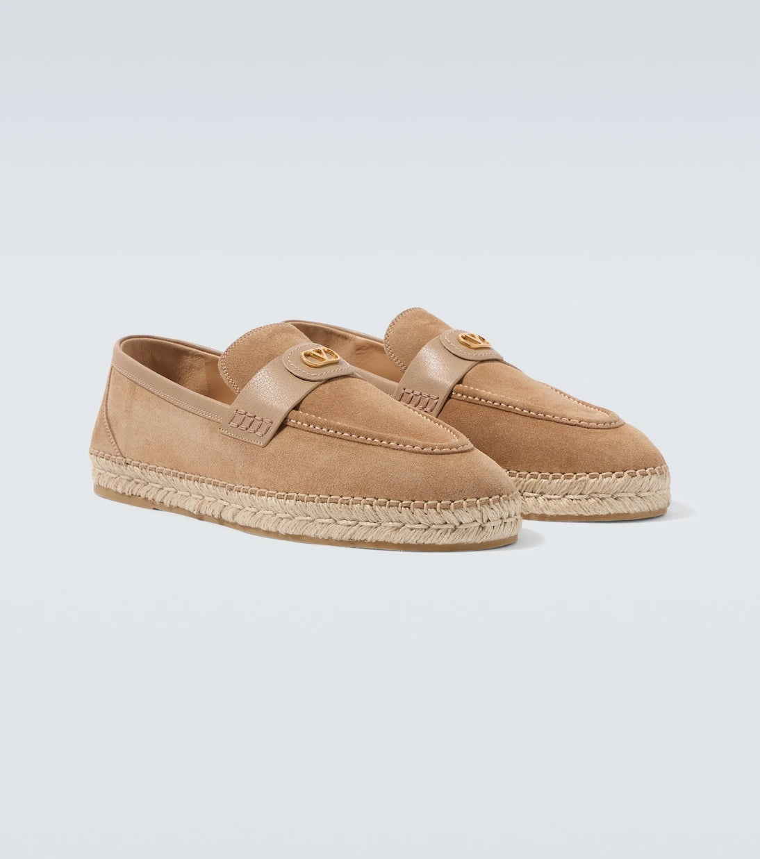 Valentino Garavani - Palm Avenue VLogo suede espadrilles