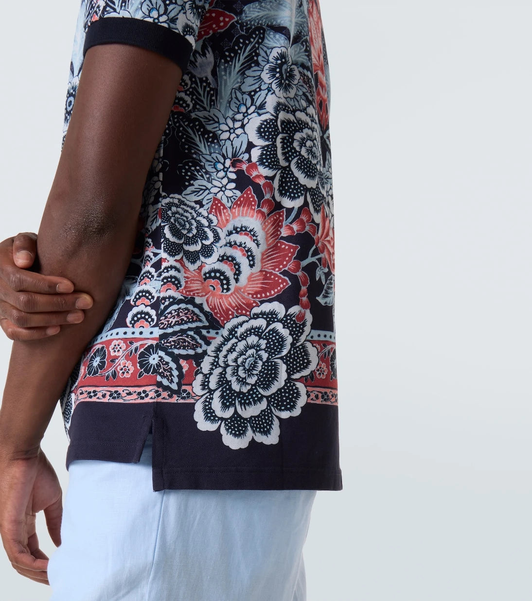 Etro - Paisley cotton piqué polo shirt