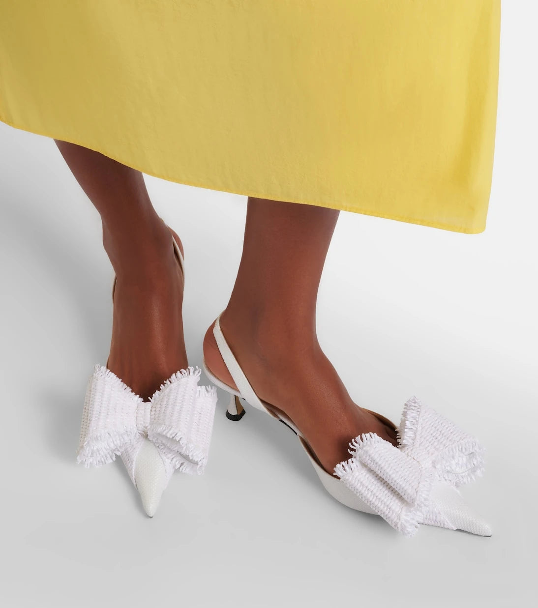Mach & Mach - Le Cadeau raffia slingback pumps