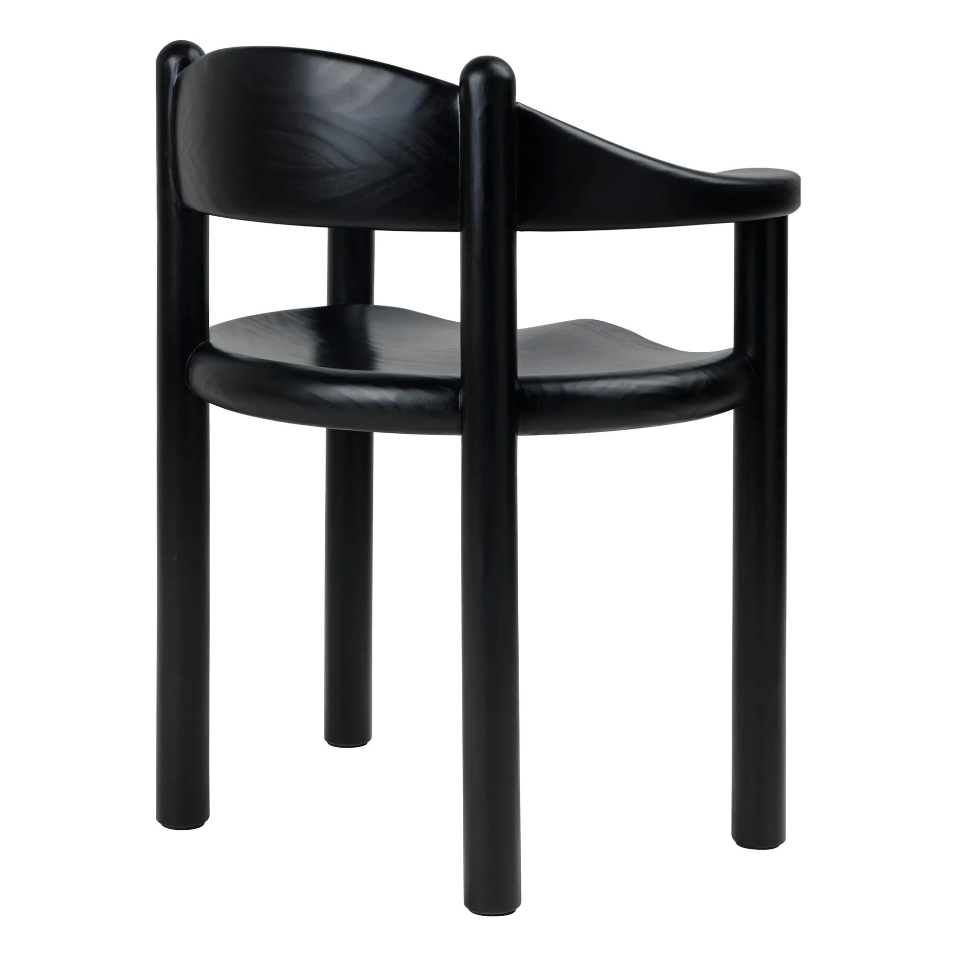 Gubi - Daumiller chair with armrests, Rainer Daumiller | Black
