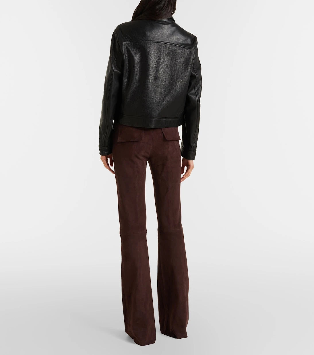 Stouls - Pawlonia suede flared pants