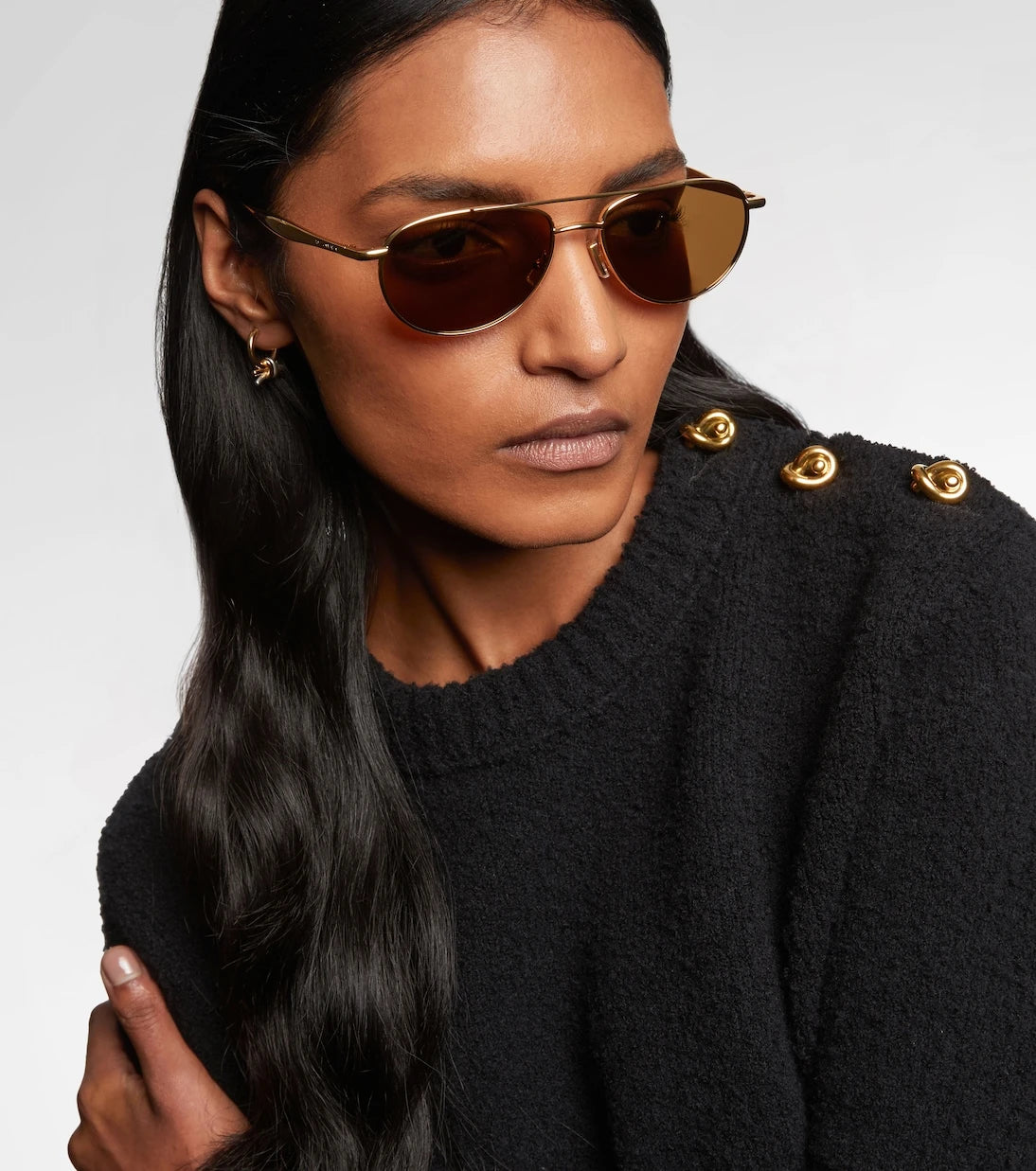 Bottega Veneta - Fin aviator sunglasses