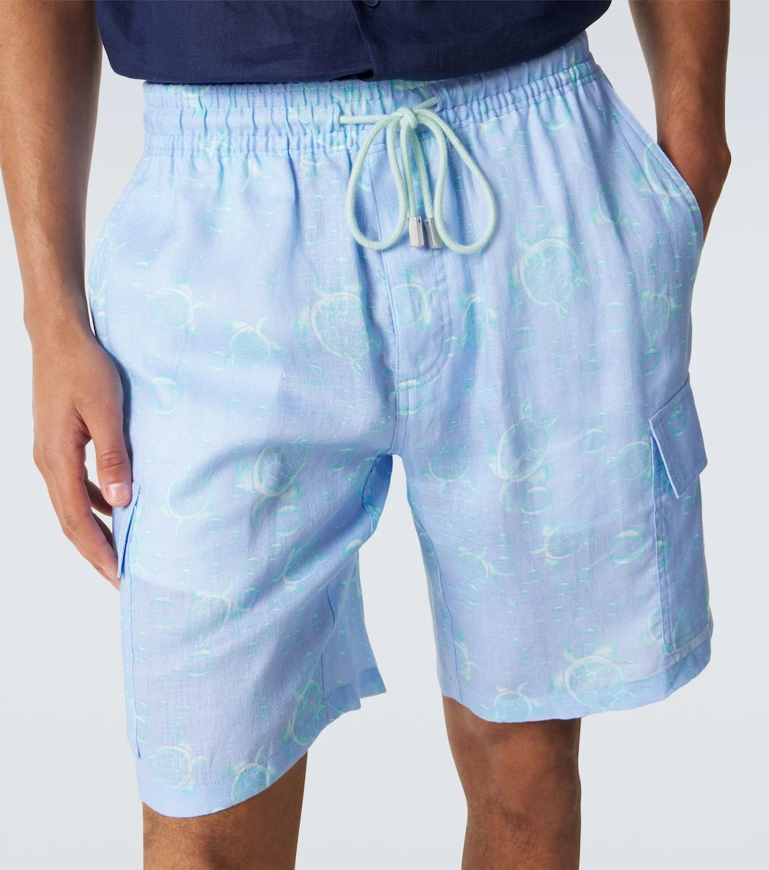 Vilebrequin - Baie linen Bermuda shorts