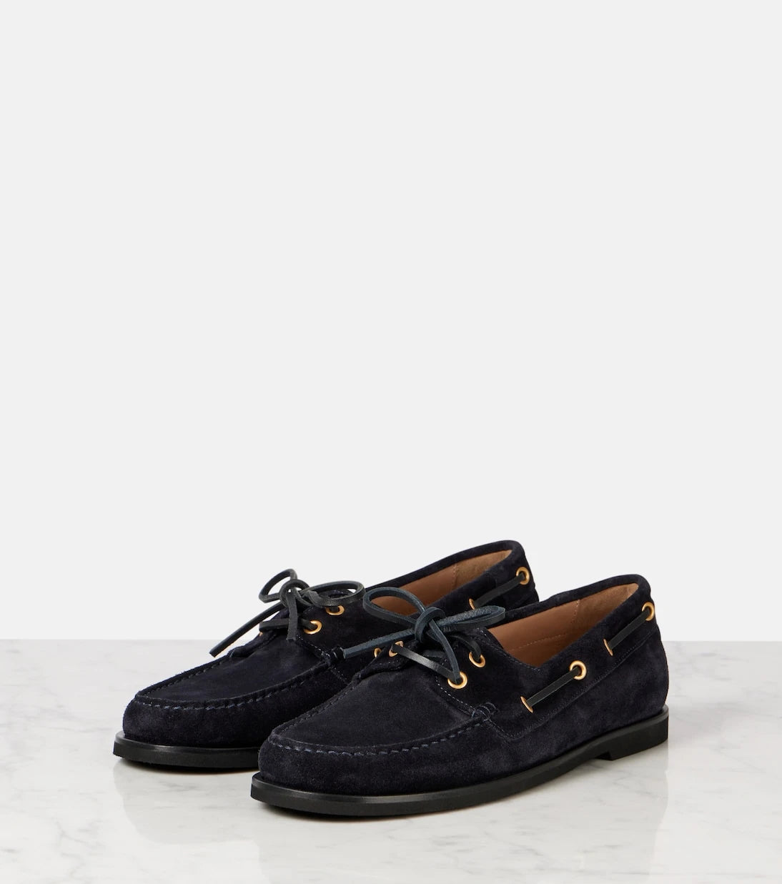 Gianvito Rossi - Vandée suede boat shoes