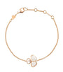 Rose Gold, Diamond and Mother-of-Pearl Happy Hearts Bracelet 18K ROSE GOLD