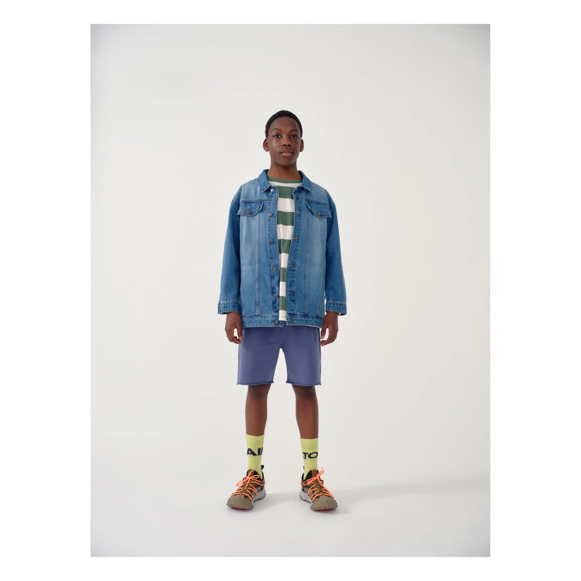 Main Story - Organic Cotton Denim Jacket | Washed blue