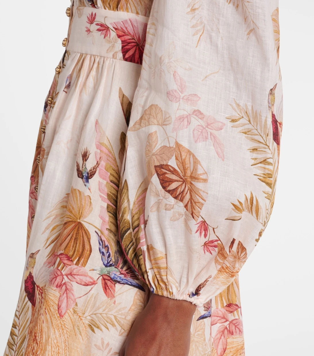 Zimmermann - Ascension floral linen midi dress