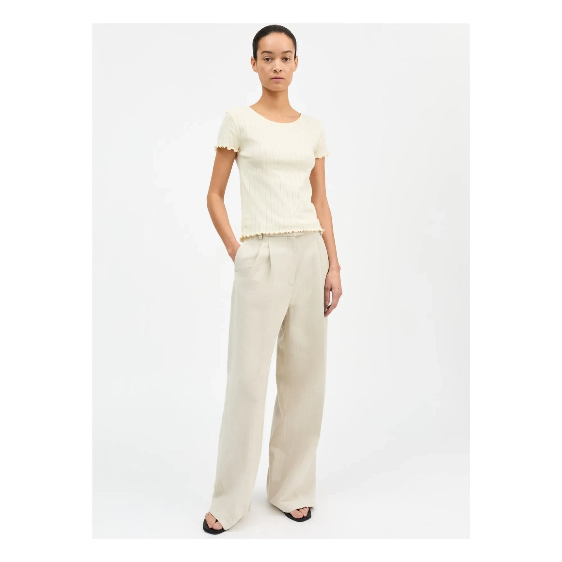 Skall Studio - Edie Cotton T-shirt | Off white