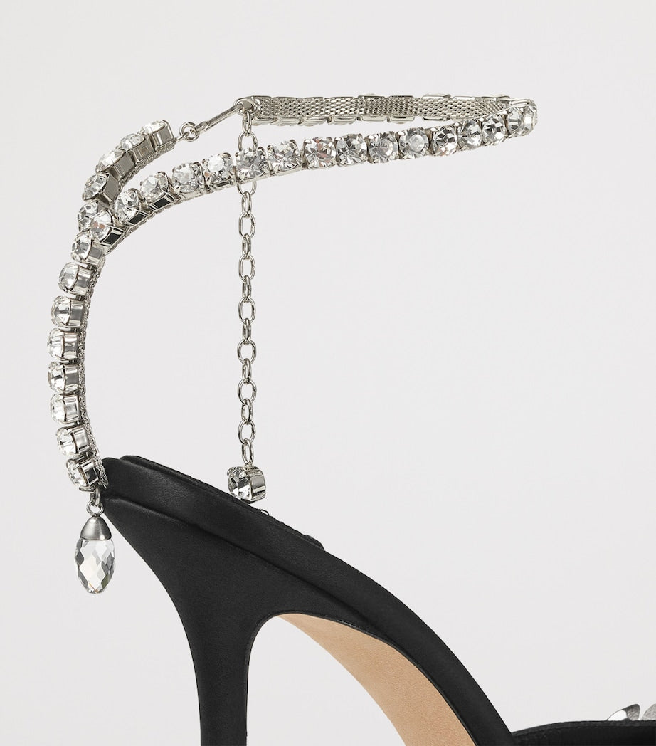 Saeda 100 Satin Embellished Heeled Sandals