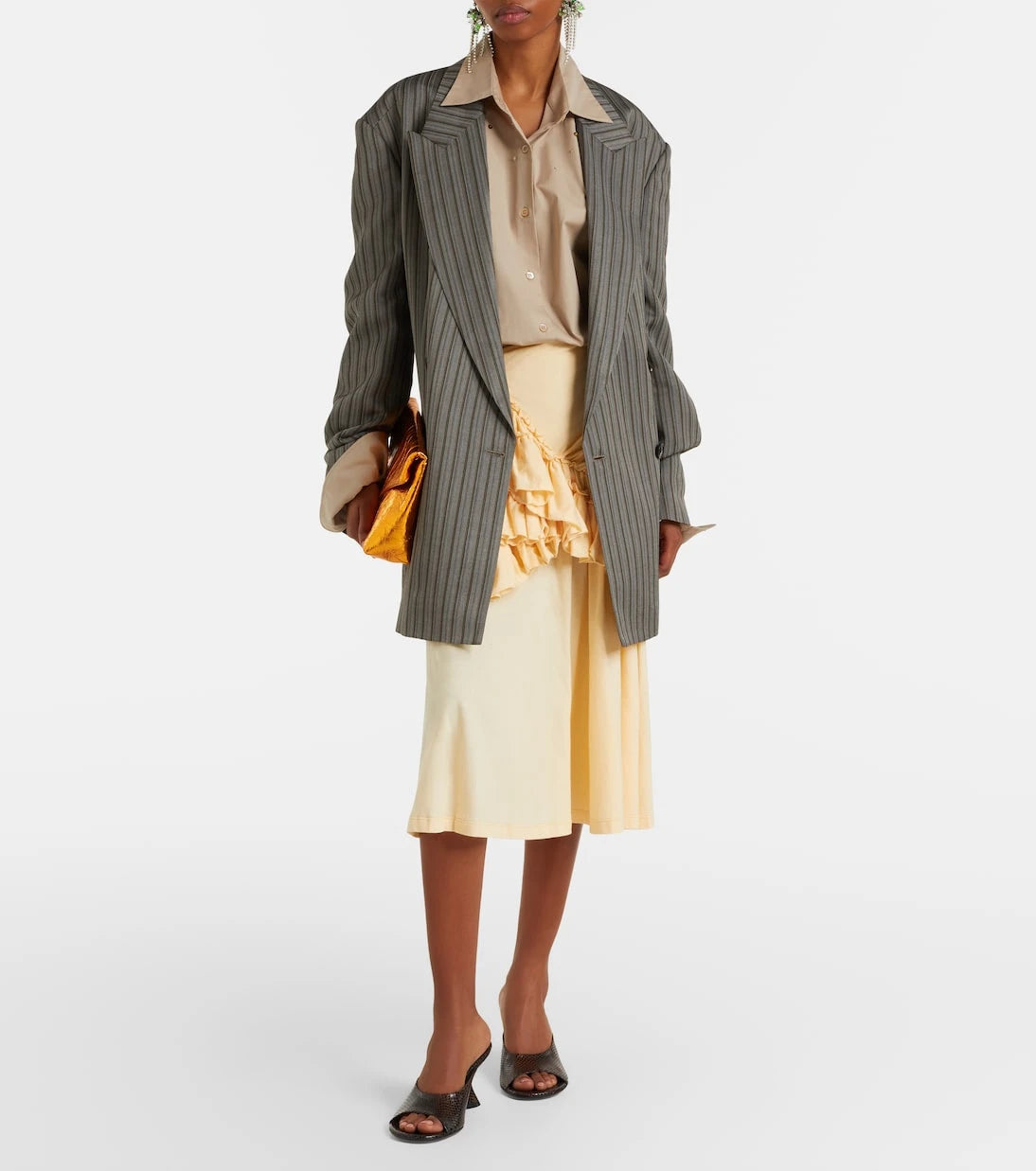 Dries Van Noten - Humairah cotton midi skirt